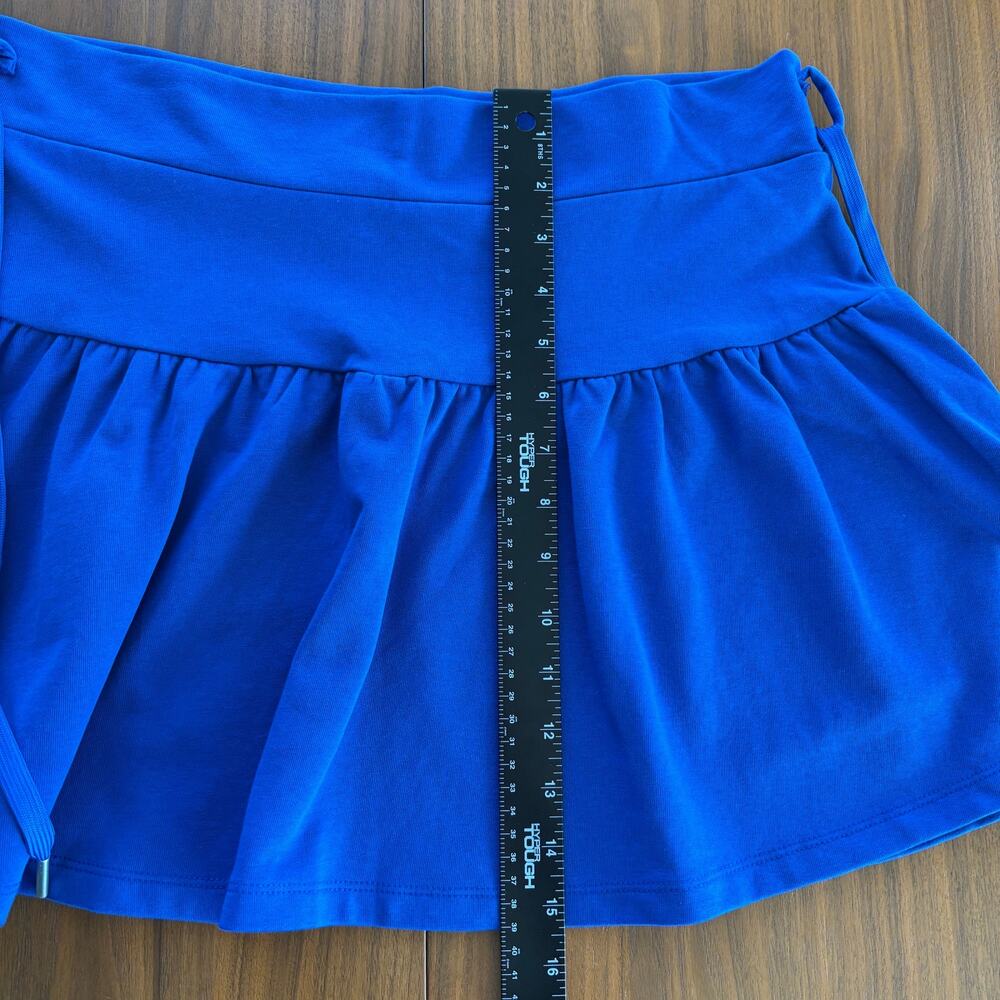 Like New Blackbough Swim Micah Terry Skirt Blue Tie Waist Drawstring Size XL - Picture 7 of 8